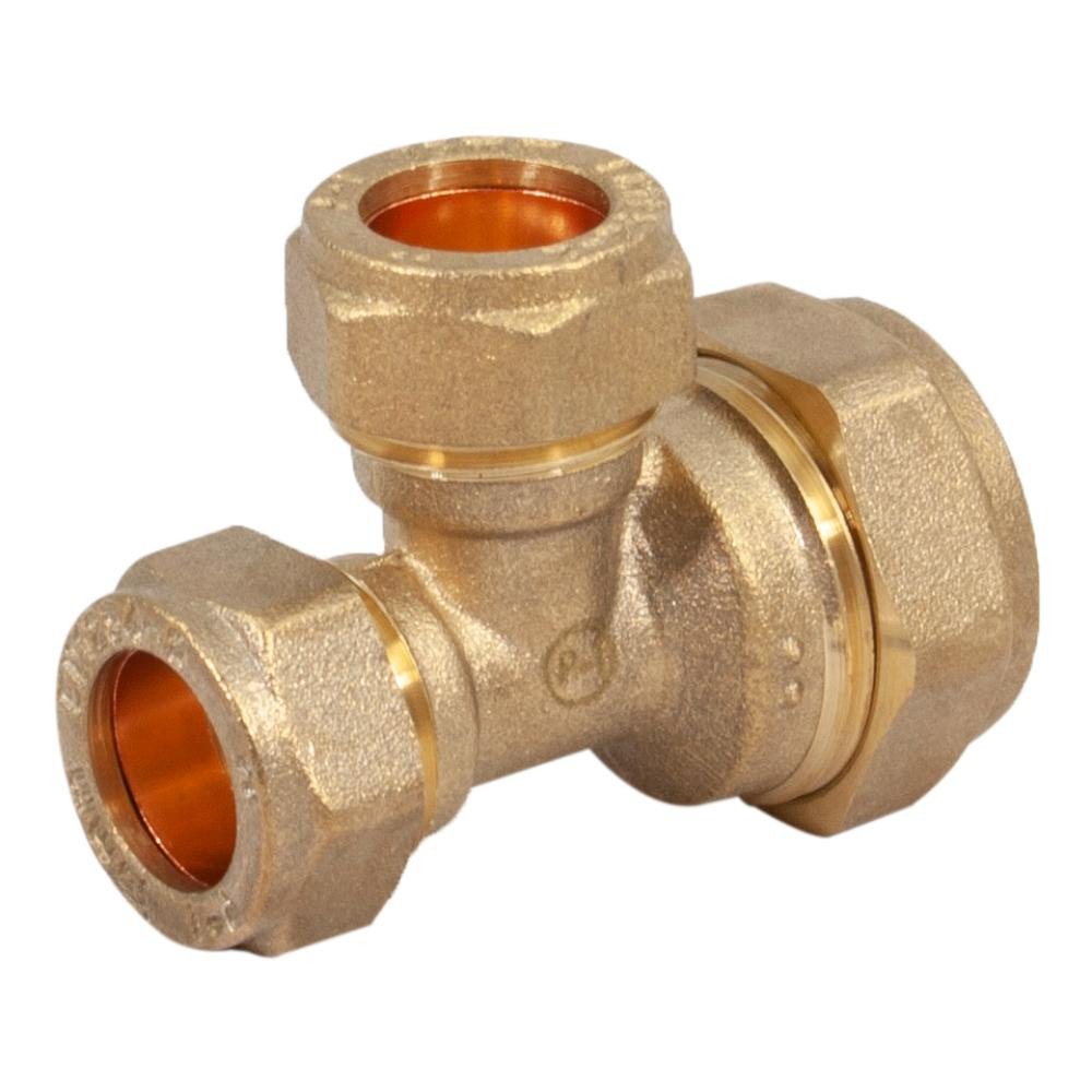 22mm x 15mm x 15mm Compression Tee 318410