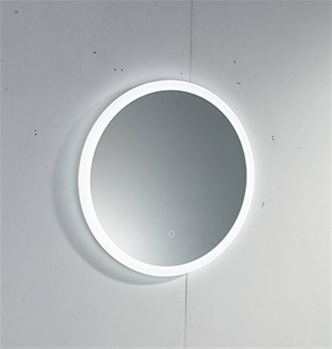 Plumb2u Guadiana 600mm Round Illuminated LED Mirror Clear Glass BUW60