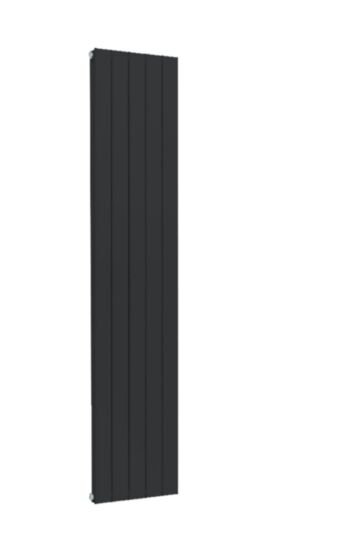 Tucker French 1800 x 376mm Double Panel Anthracite Vertical Radiator (Heating Only)